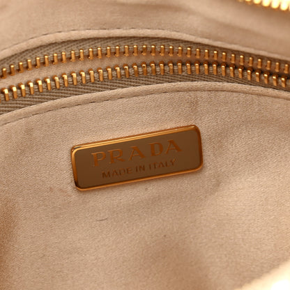 Prada Satin Crystal Mini Re-Edition 2000 Bag Sabbia 6 of 11
