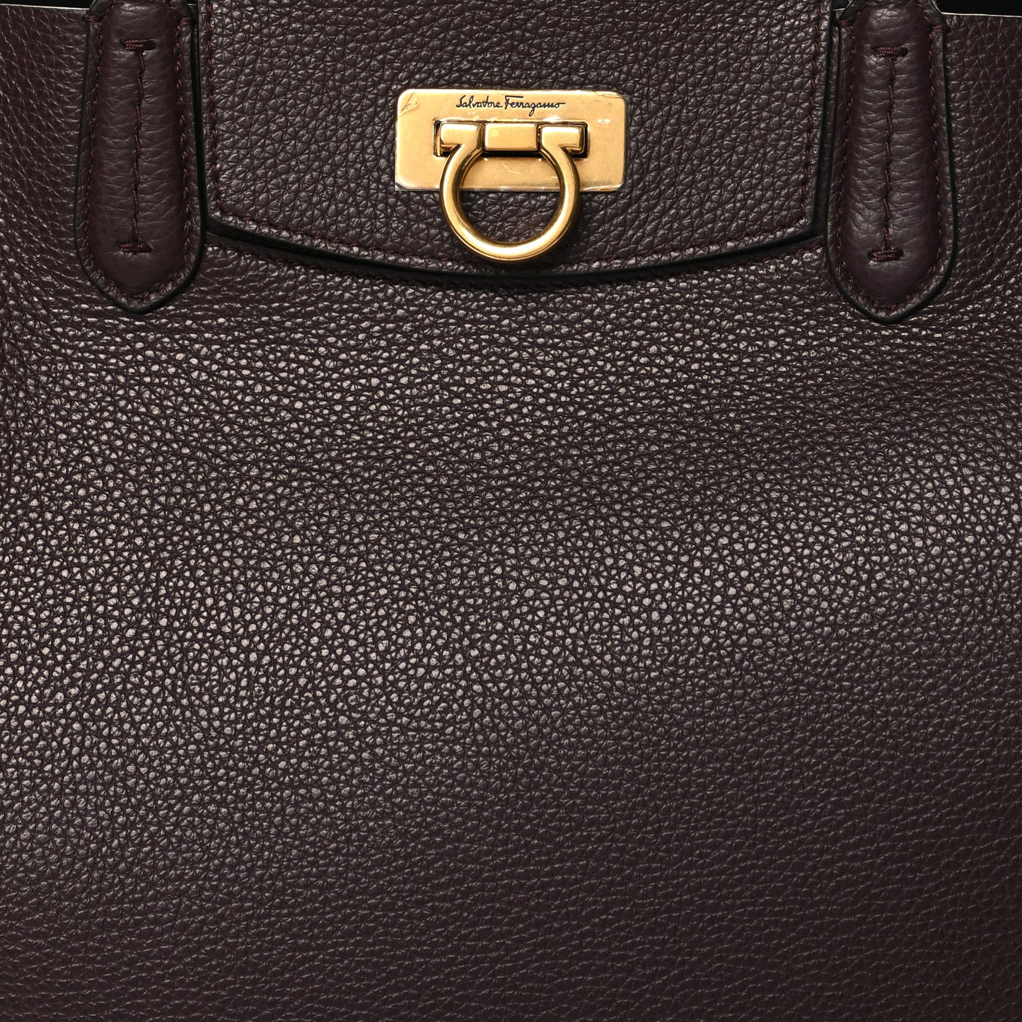 Calfskin Travel Tote Ganache Brown