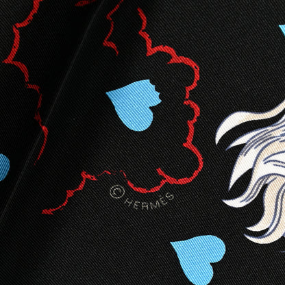 Hermes Silk Tea Time Scarf 70 Black 4 of 6