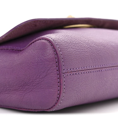 Mulberry Small Classic Grain Calfskin Small Lily Flap Heather 8 of 12