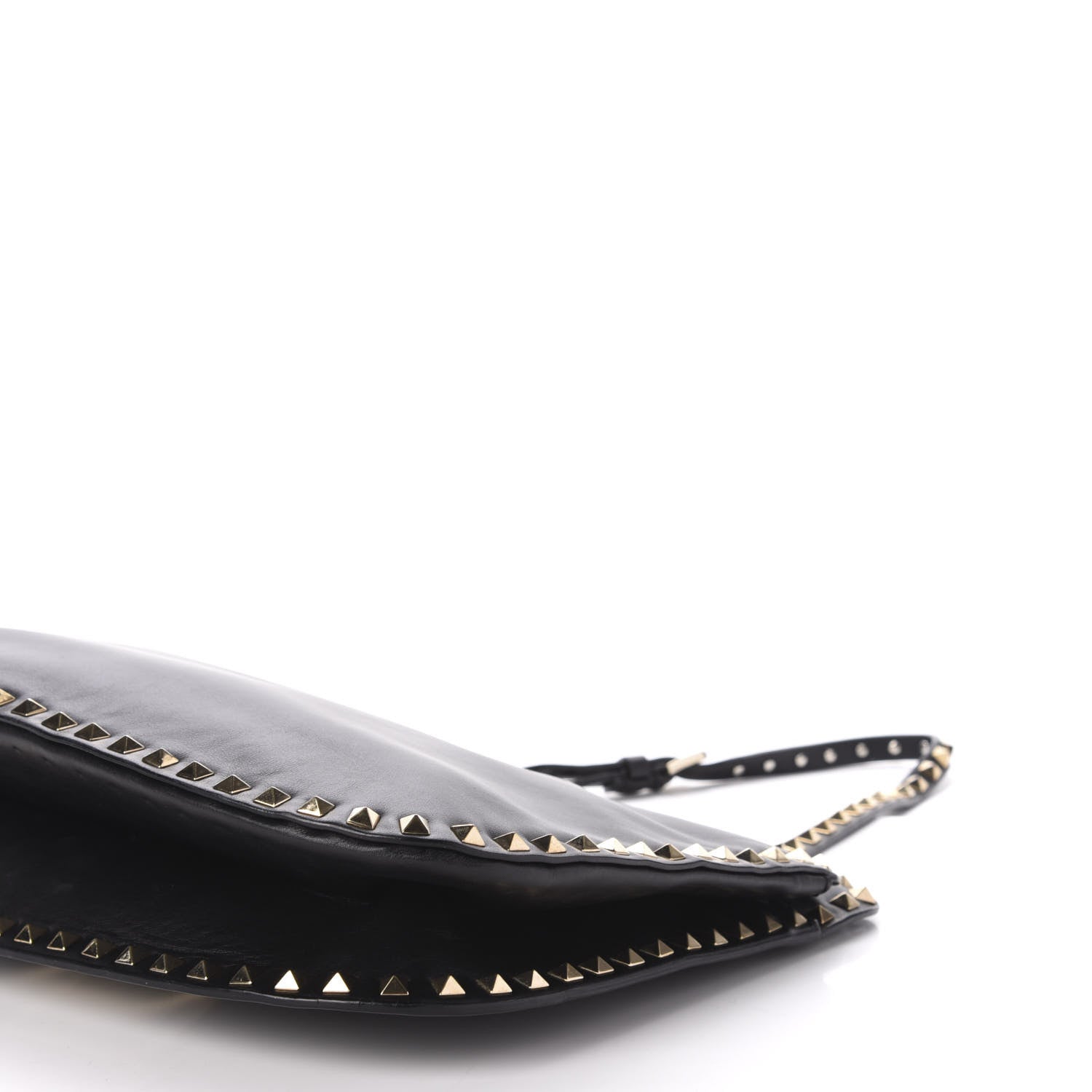 Valentino Garavani Vitello Rockstud Shoulder Satchel Black 9 of 11
