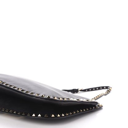 Valentino Garavani Vitello Rockstud Shoulder Satchel Black 9 of 11