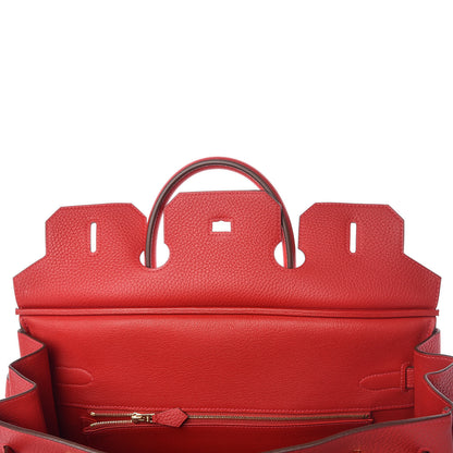 Hermes Togo Birkin 35 Rouge Casaque 16 of 33