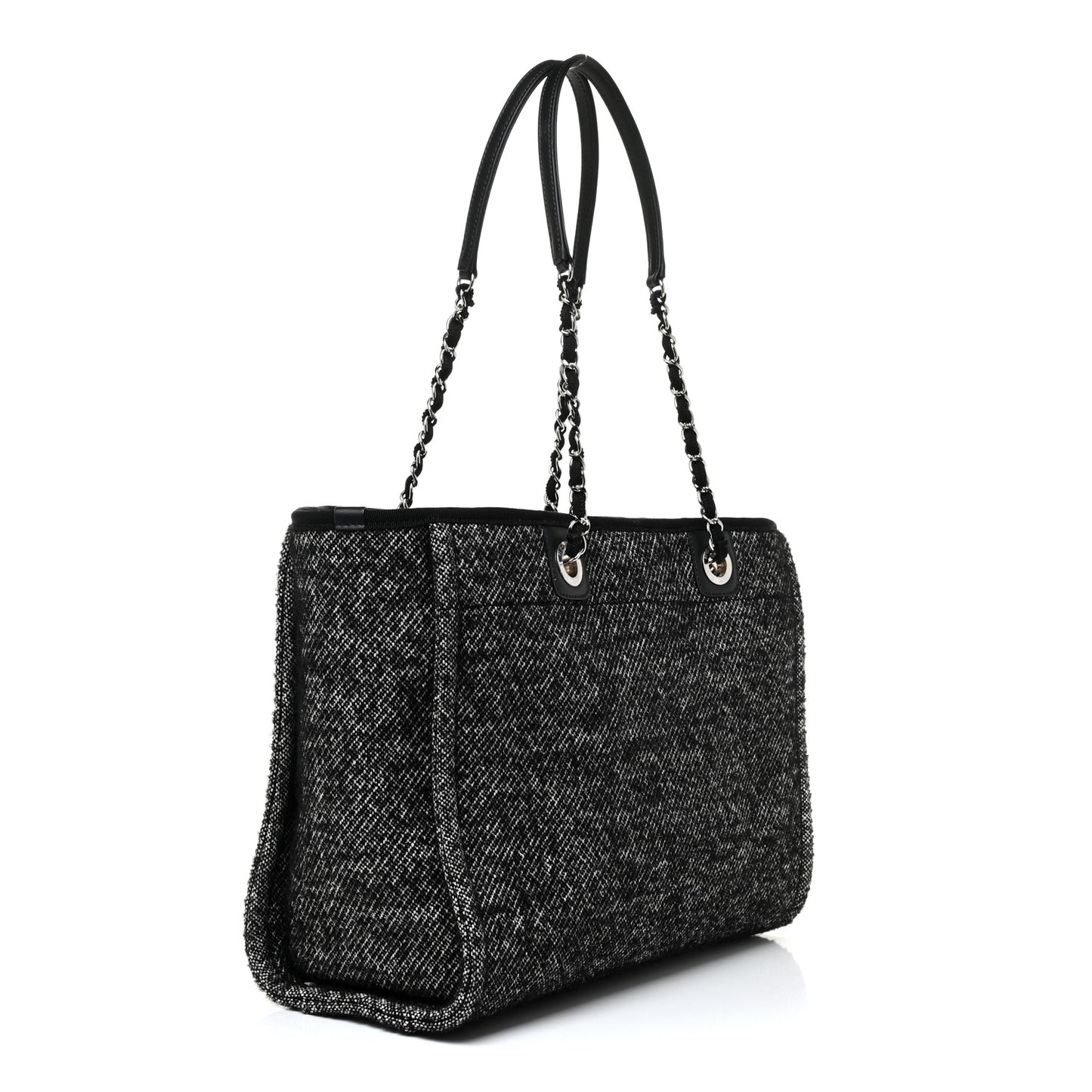 Mixed Fibers Small Deauville Tote Black