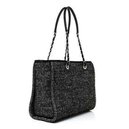 Chanel Mixed Fibers Small Deauville Tote Black 3 of 10
