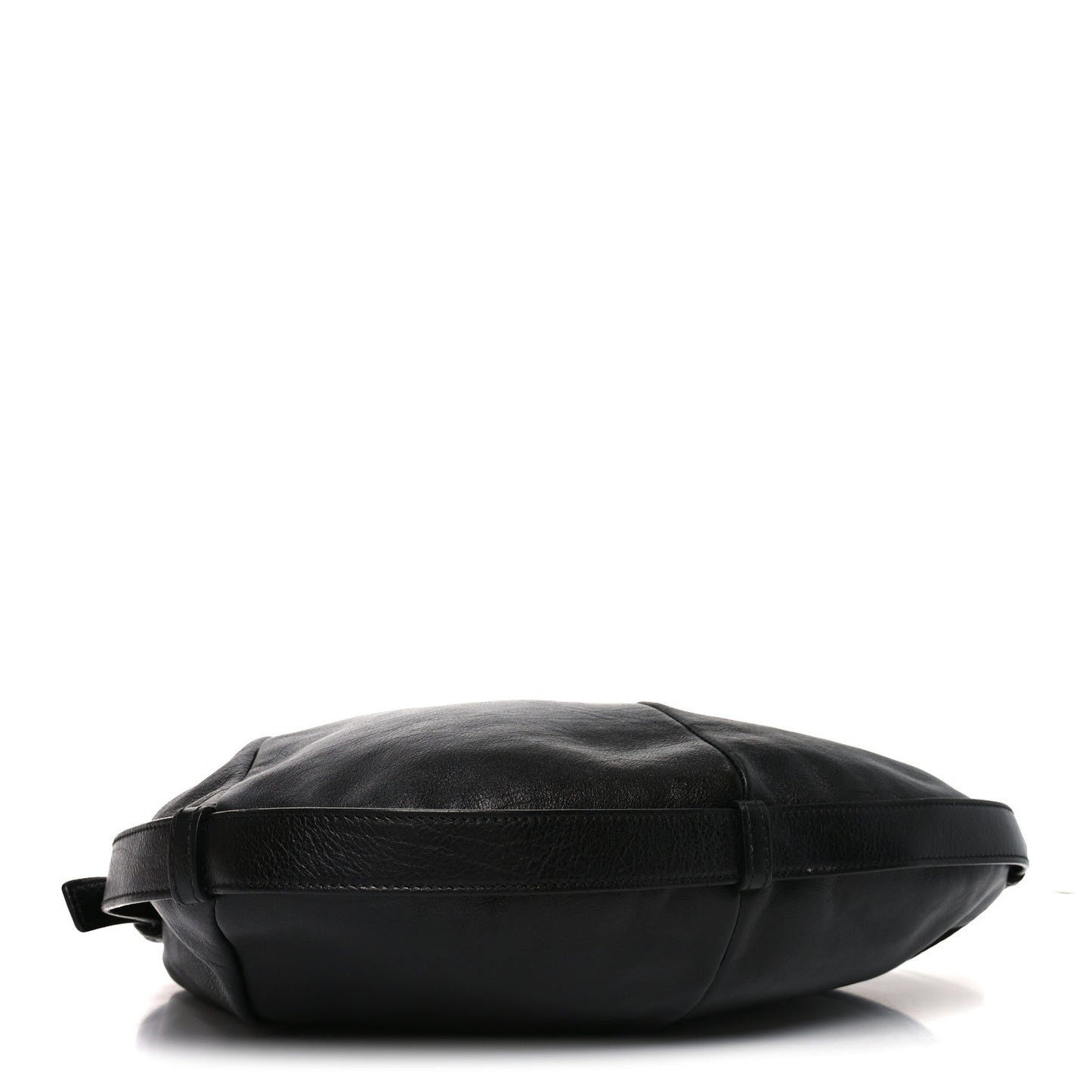 Calfskin Buffalo Horn Mombasa Hobo Black