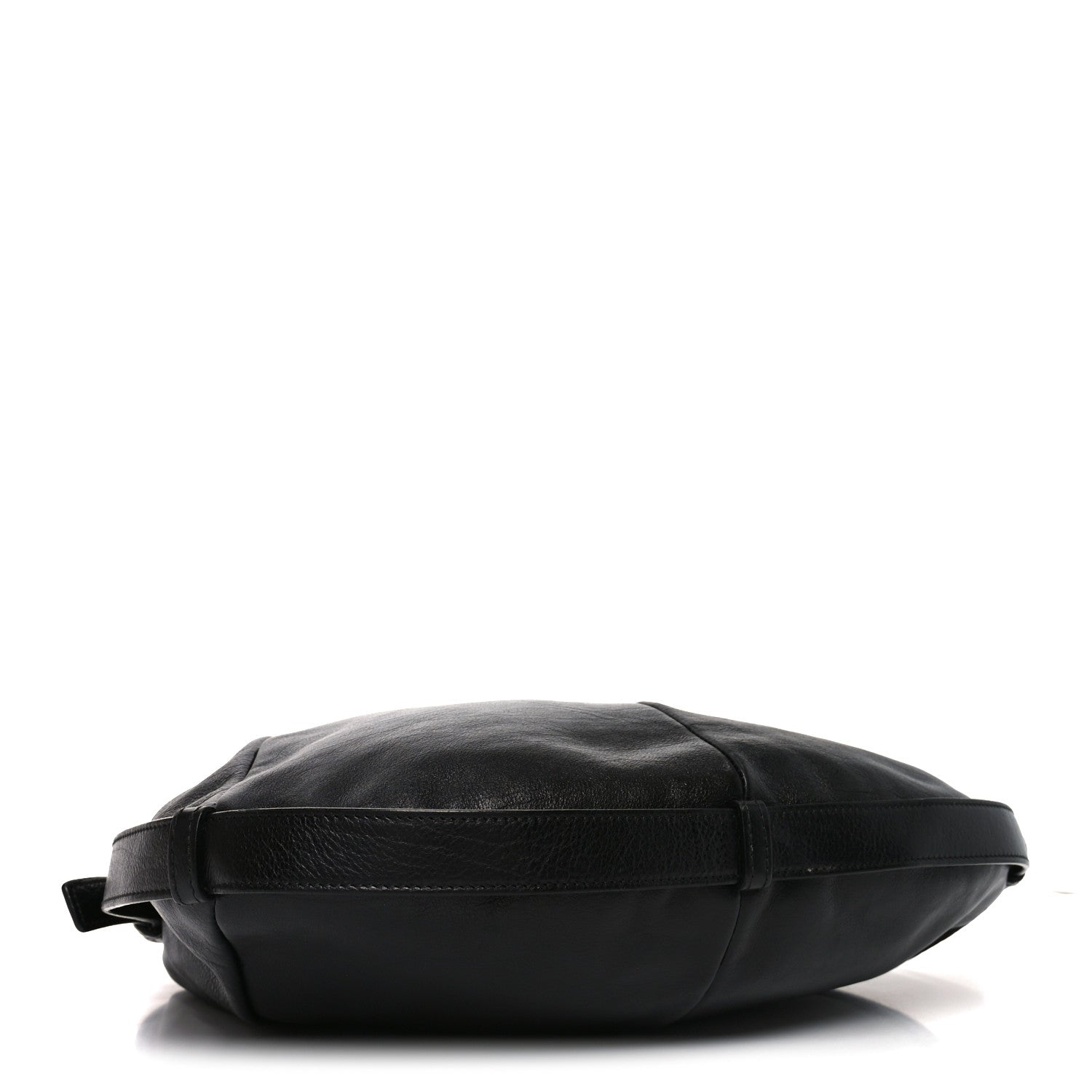 Saint Laurent Calfskin Buffalo Horn Mombasa Hobo Black 3 of 8