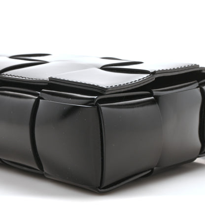 Bottega Veneta Spazzolato Intrecciato Maxi Cassette Crossbody Bag Black 8 of 9