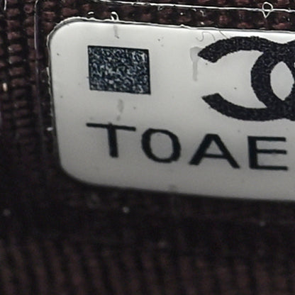 Chanel Caviar Quilted Crystal Vertical Card Holder Burgundy 7 of 7