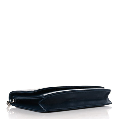 Chanel Caviar Timeless CC Wallet on Chain WOC Navy Blue 4 of 10