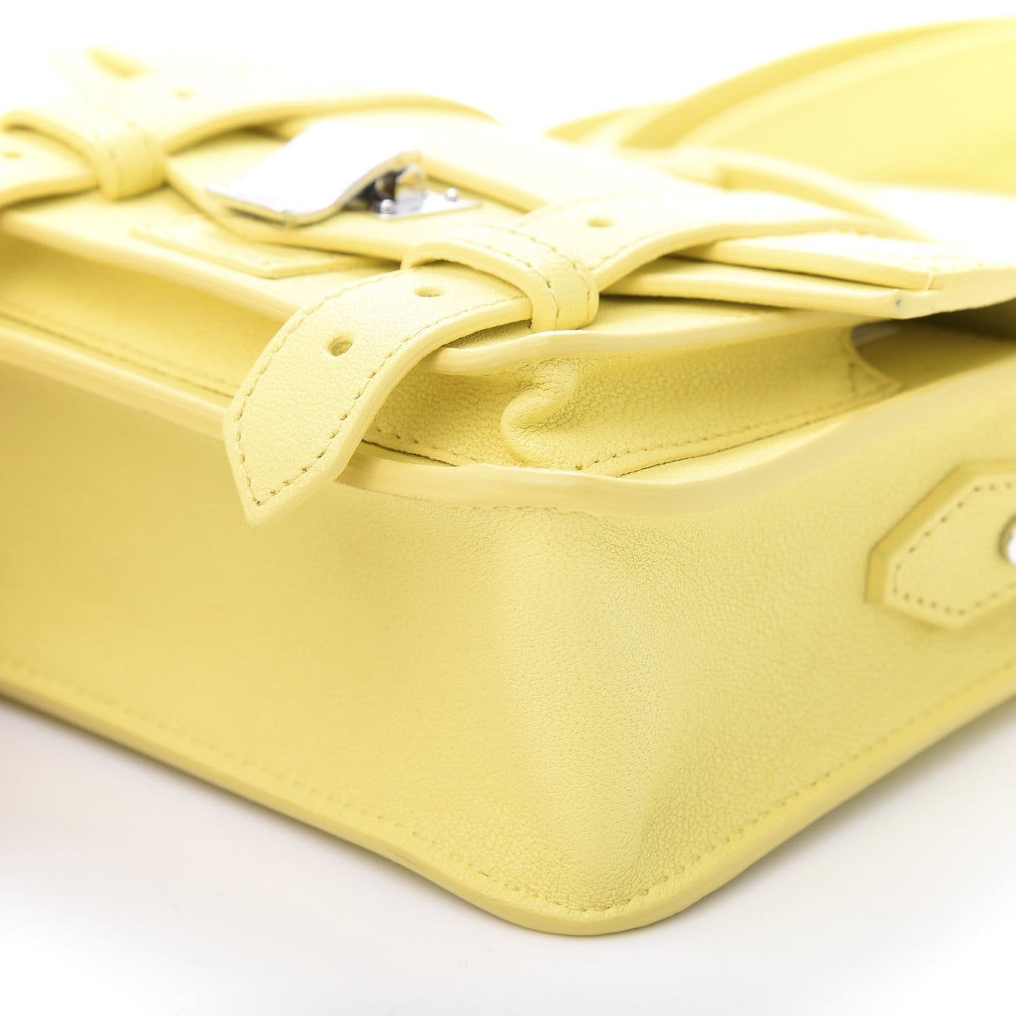 Lambskin Micro PS1 Satchel Canary Yellow