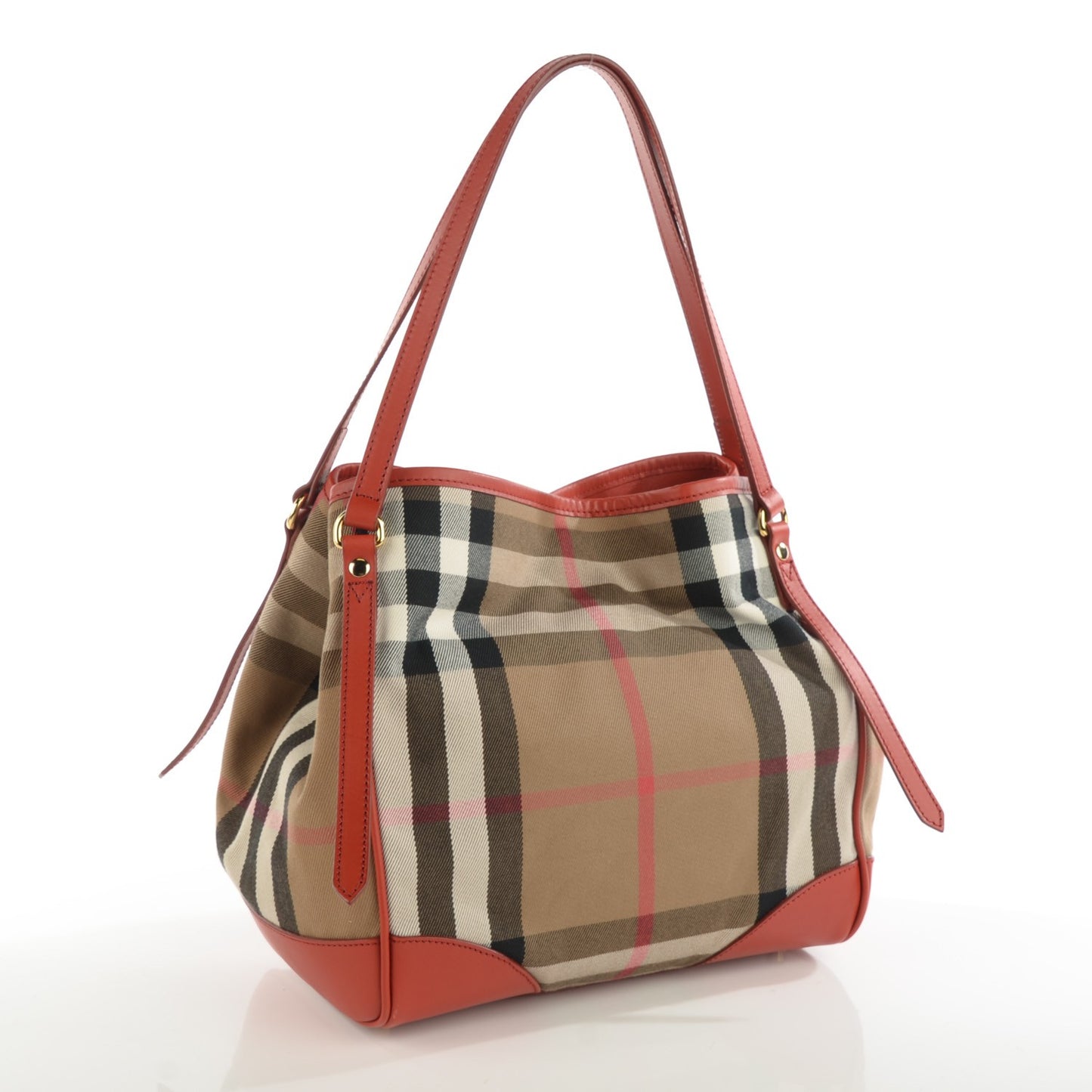 House Check Small Canterbury Tote Bright Russet