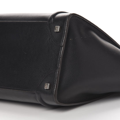 Celine Drummed Calfskin Mini Luggage Black 9 of 13
