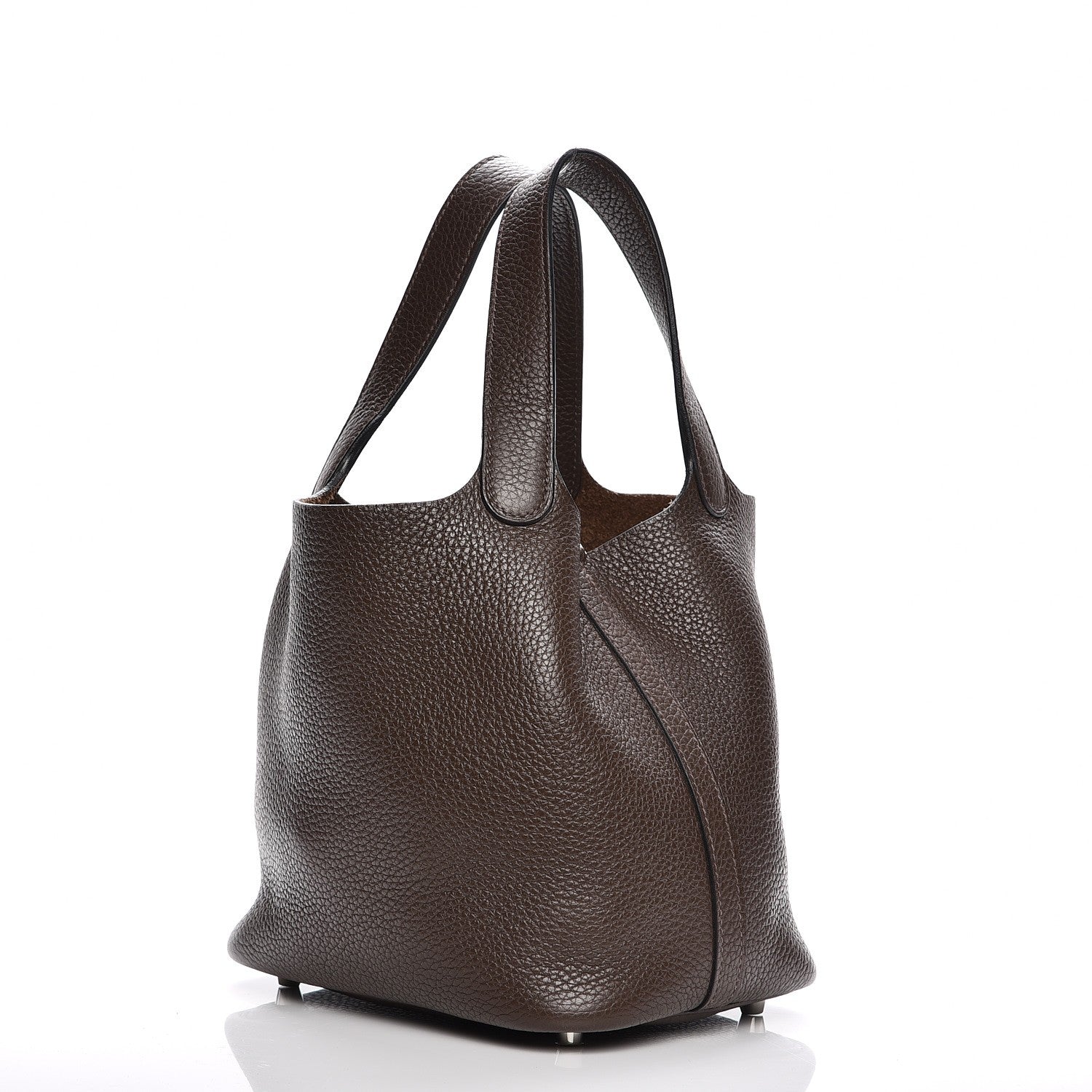 Hermes Taurillon Clemence Picotin Lock 18 PM Cafe 3 of 8