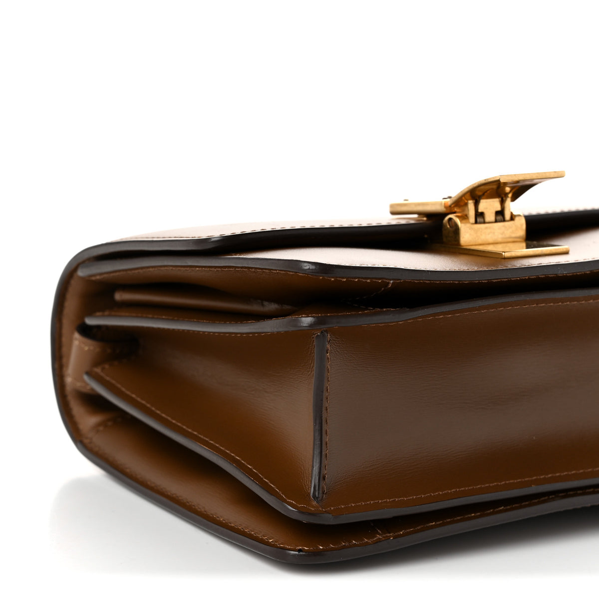 Celine Box Calfskin Small Classic Box Flap Bag Camel 9 of 10