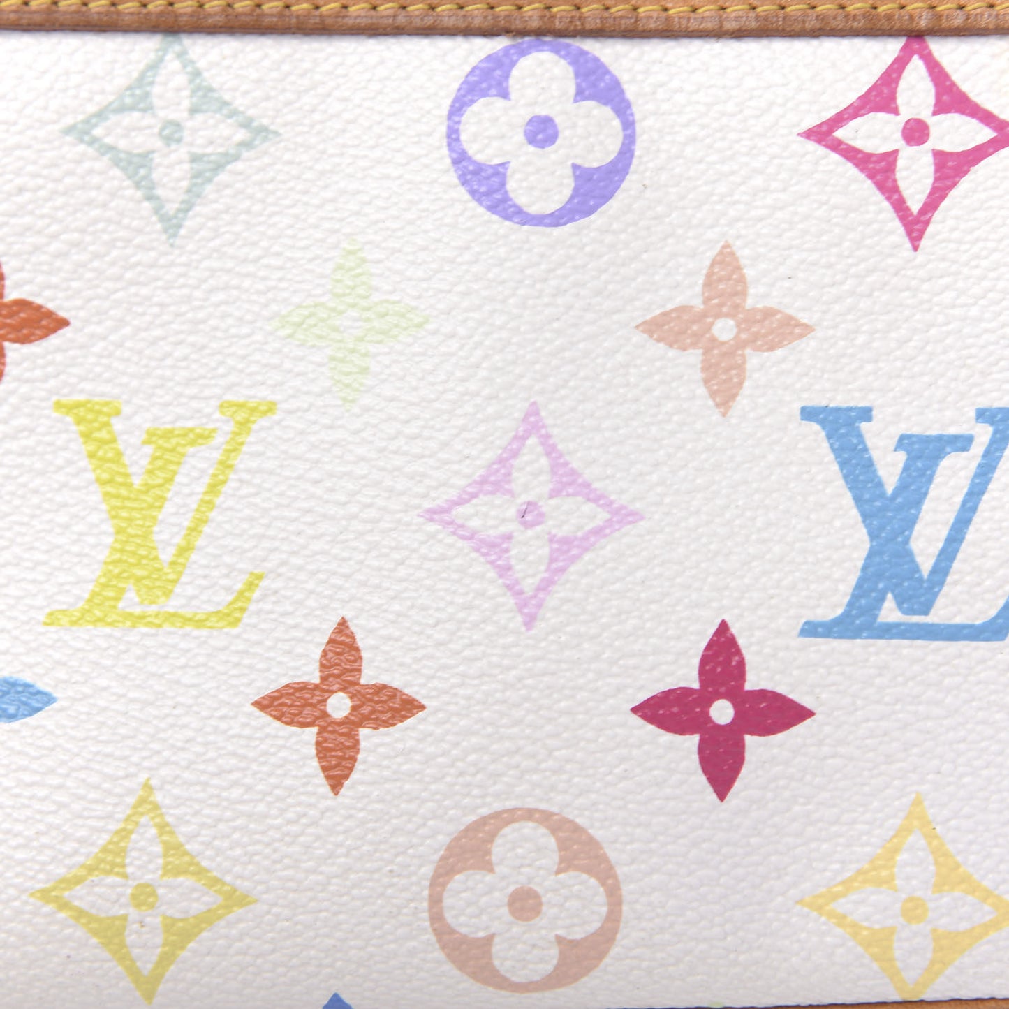 Monogram Multicolor Pochette Accessories White