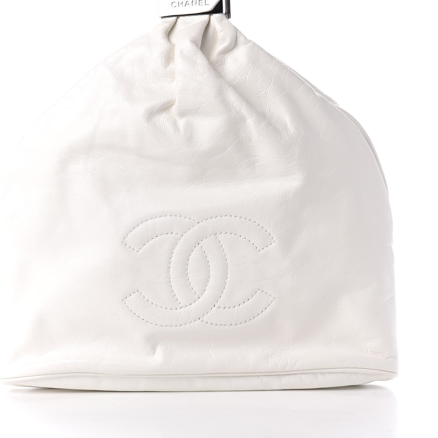 Chanel Lambskin Mini Rock and Chain Hobo White 10 of 10
