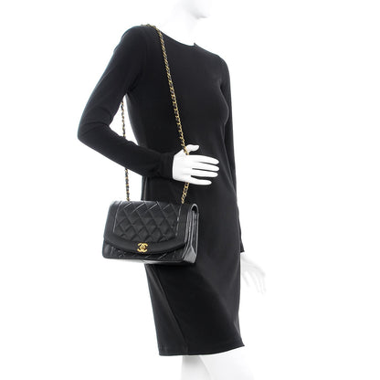 Chanel Lambskin Quilted Medium Single Flap Black 2 of 10