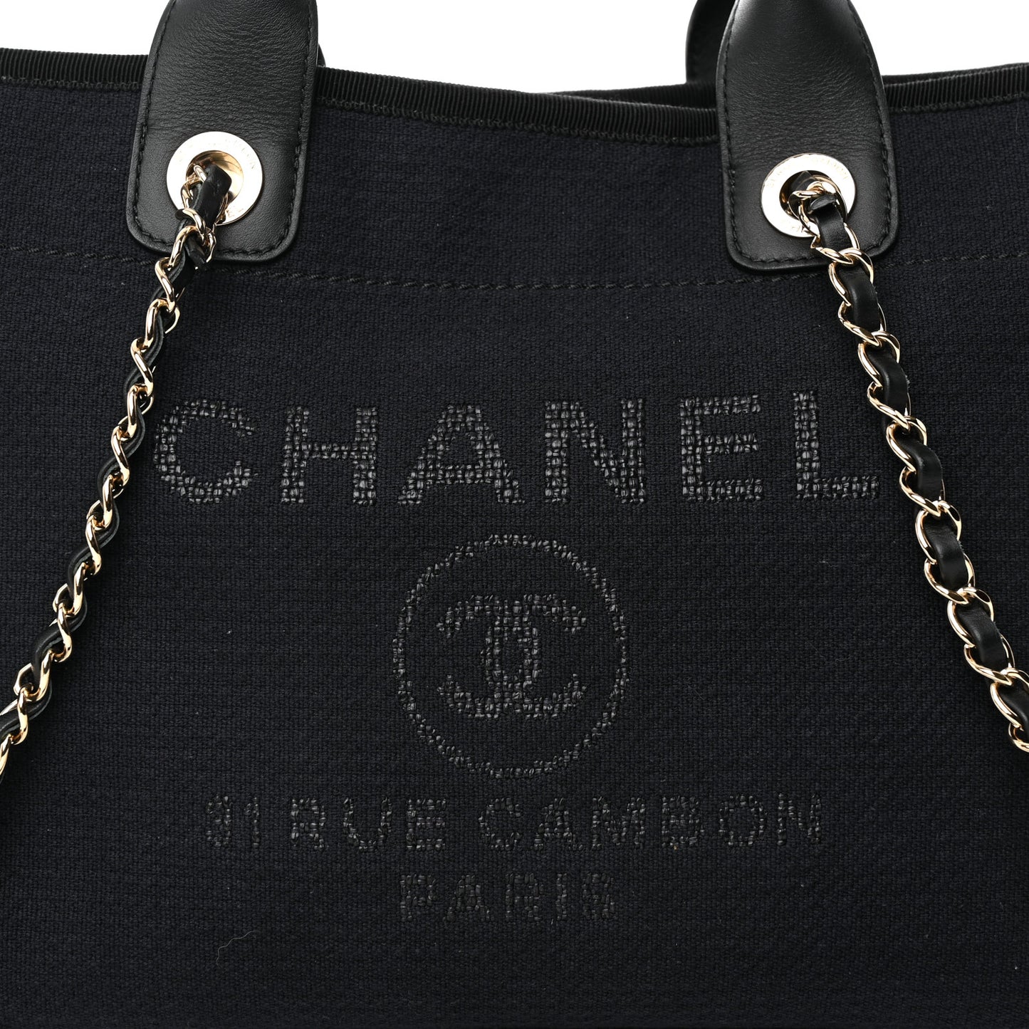 Mixed Fibers Small Deauville Tote Black