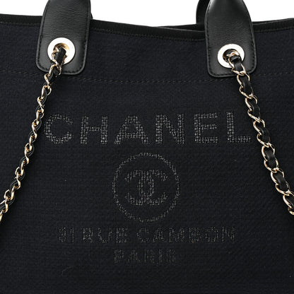 Chanel Mixed Fibers Small Deauville Tote Black 9 of 12