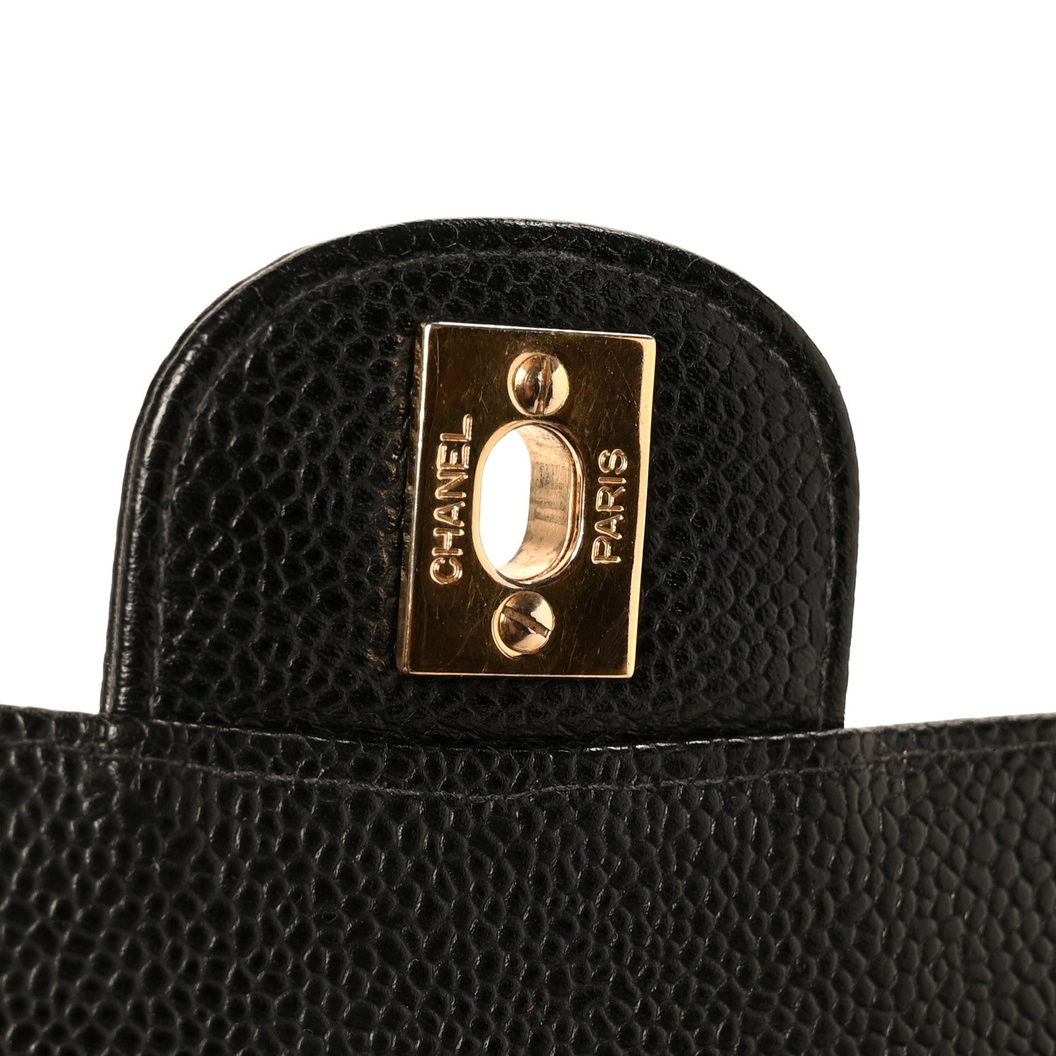 Chanel Caviar Quilted Medium Double Flap Black 7 of 12
