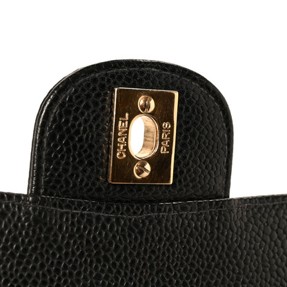 Chanel Caviar Quilted Medium Double Flap Black 7 of 12