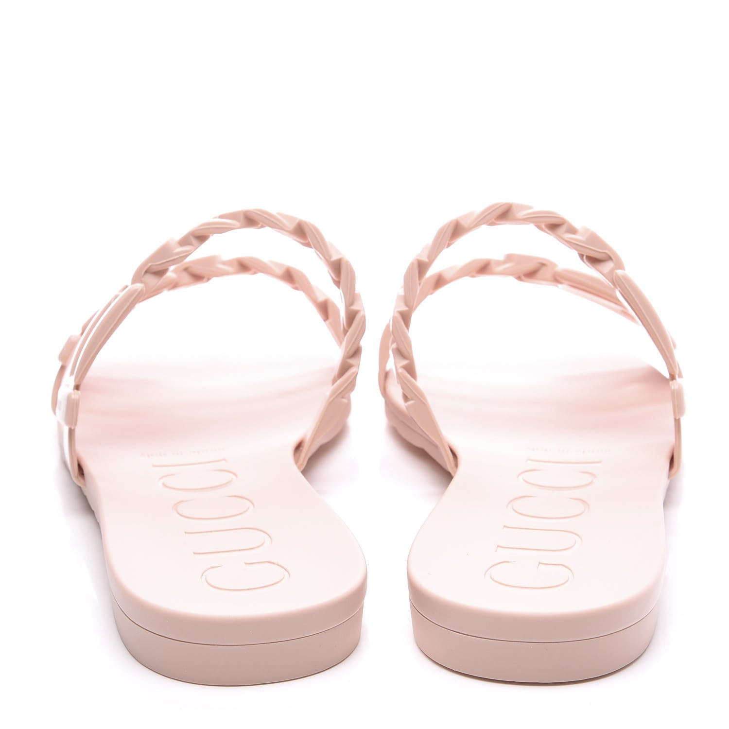 Gucci Rubber Womens Slide Sandals 37 Perfect Pink 7 of 11