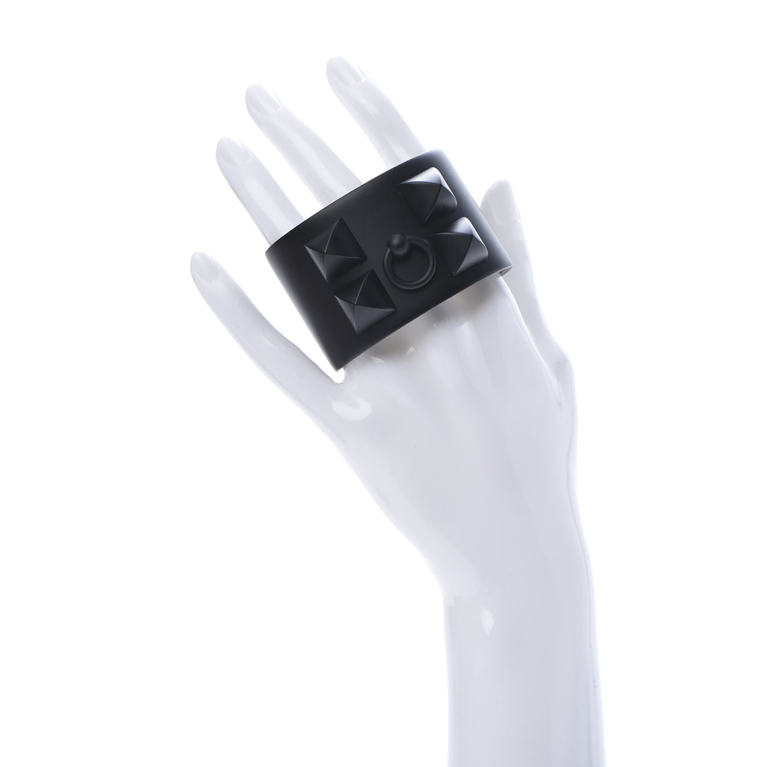 Hermes Aluminium Sunset Collier De Chien CDC Bracelet T2 Noir Intense 2 of 5