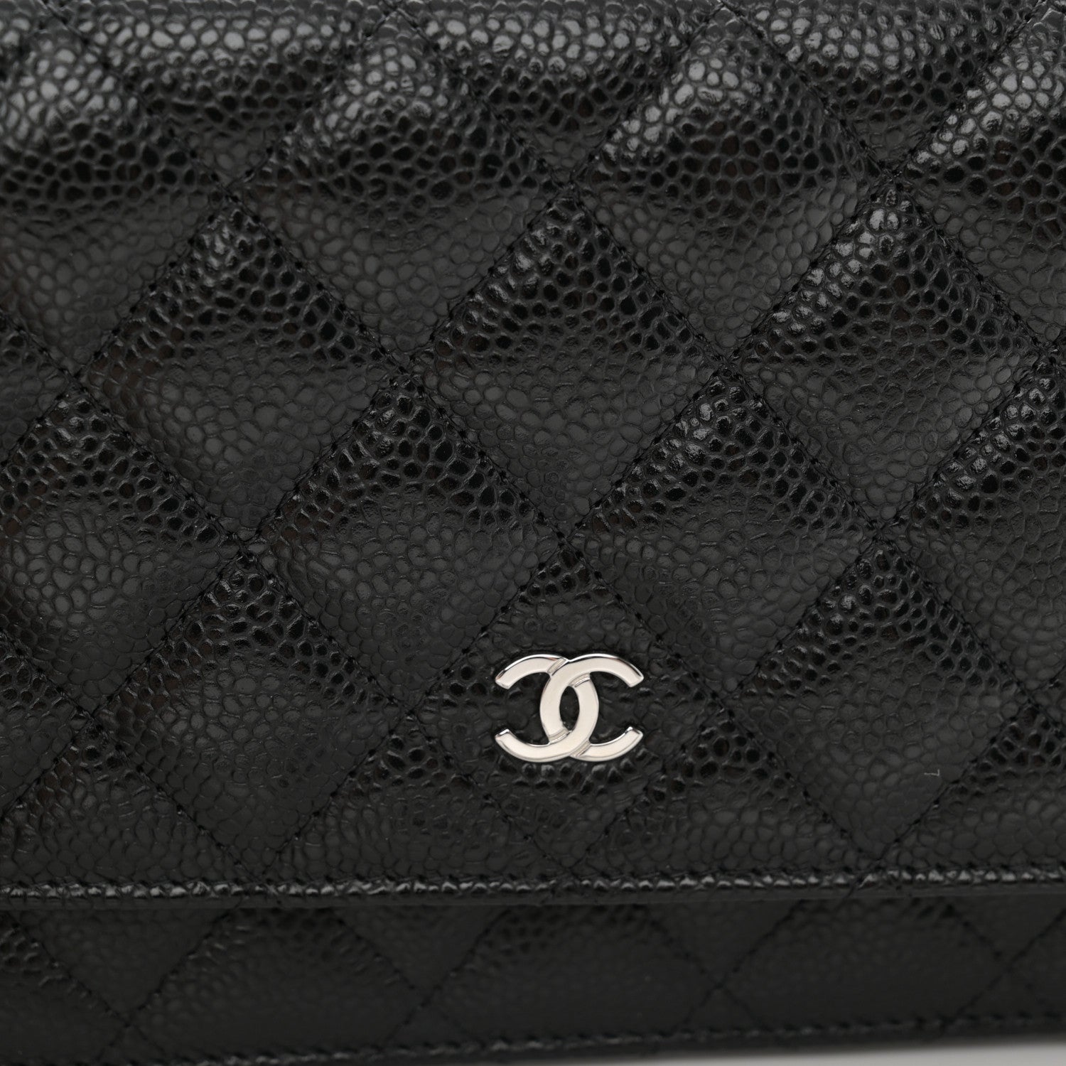 Chanel Caviar Quilted Wallet on Chain WOC Black 9 of 12