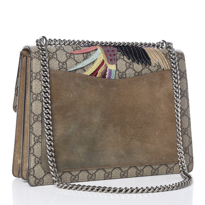 Gucci GG Supreme Monogram Embroidered Medium Dionysus Shoulder Bag Taupe 3 of 21