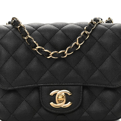 Chanel Caviar Quilted Mini Square Flap Black 8 of 11