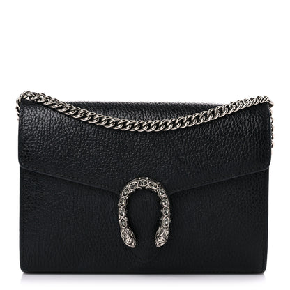 Gucci Calfskin Mini Dionysus Chain Wallet Black 1 of 13