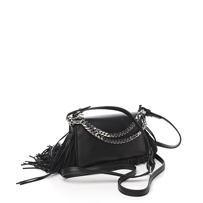 Fendi Nappa Monster Fringe Micro Baguette Black 2 of 9