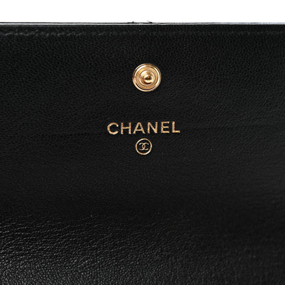 Chanel Lambskin Quilted Chanel 19 Flap Wallet Black 6 of 8