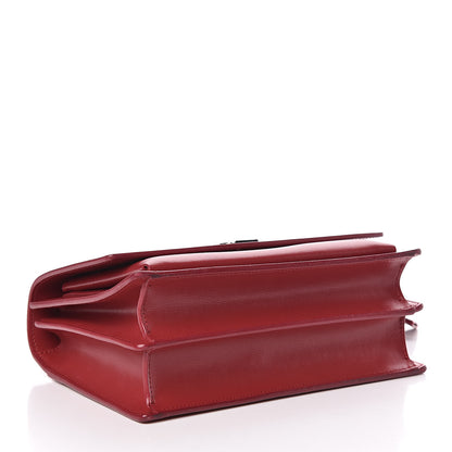 Saint Laurent Grained Calfskin Medium Monogram Sunset Lipstick Red 4 of 13