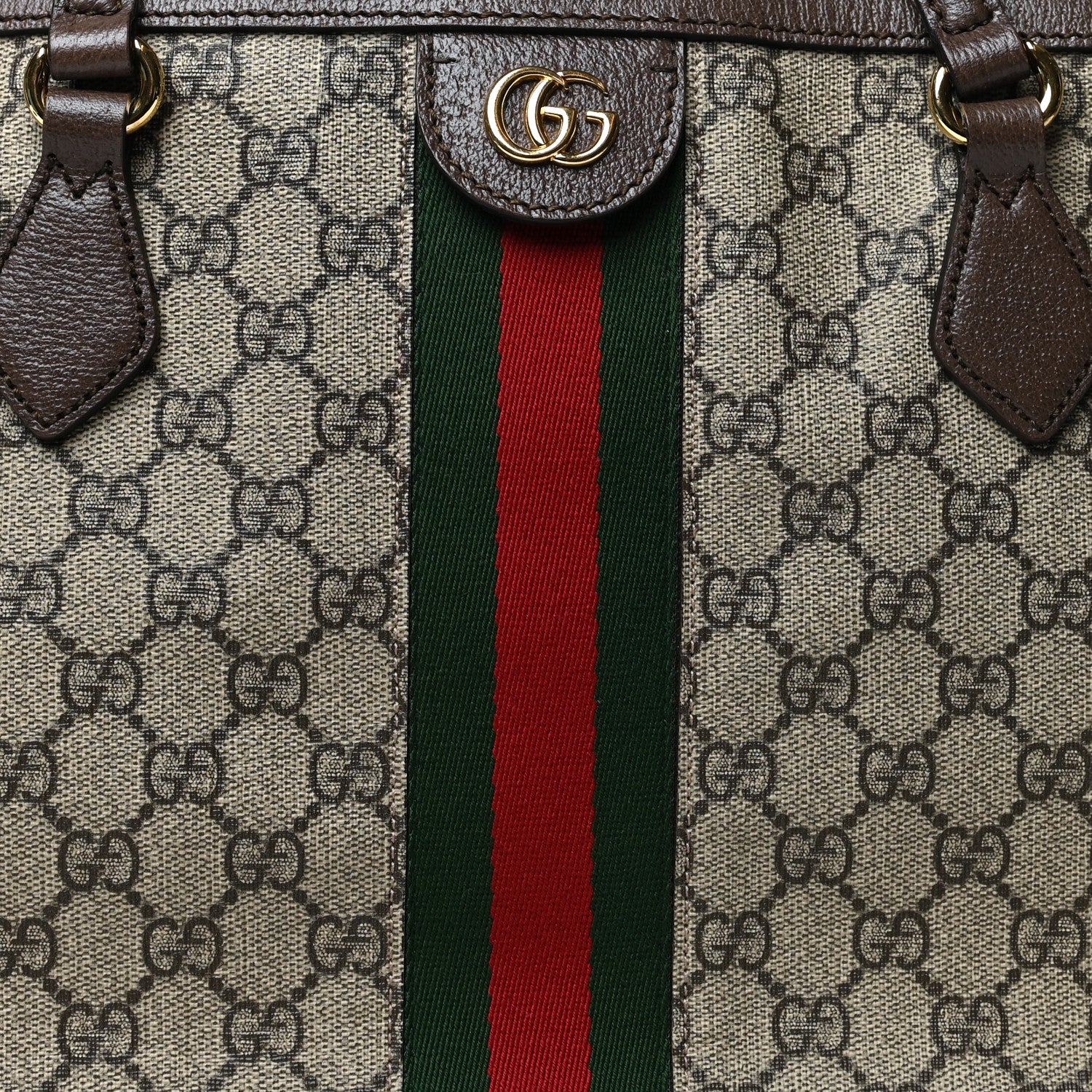 Gucci GG Supreme Monogram Medium Ophidia Shopping Tote Brown 8 of 10