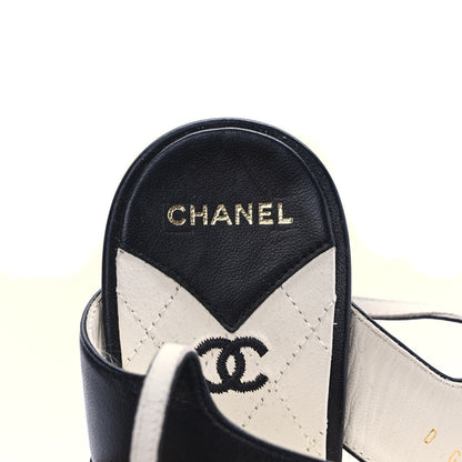 Chanel Lambskin CC Strappy Sandal 38.5 Black 8 of 10