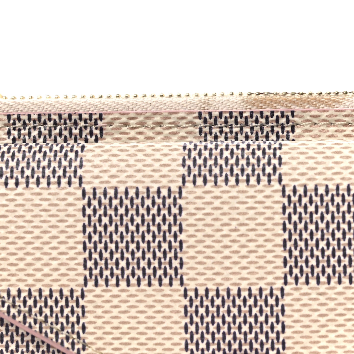 Damier Azur Recto Verso Card Holder Rose Ballerine