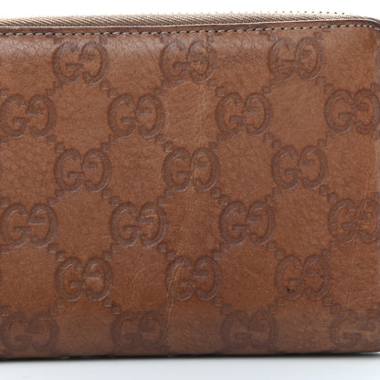Gucci Guccissima Bamboo Tassel Zip Around Wallet Natural Brown 9 of 12