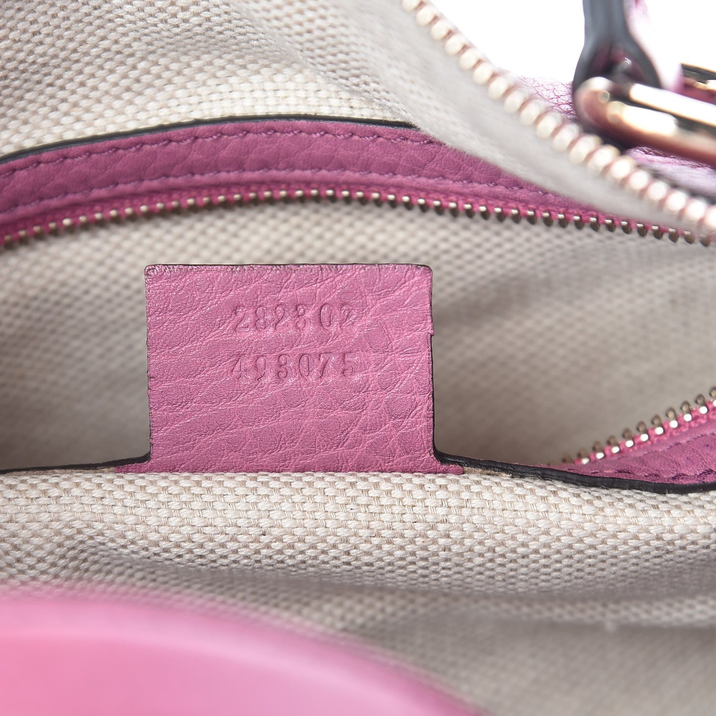 Pebbled Calfskin Medium Soho Boston Fresia Rose