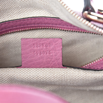 Gucci Pebbled Calfskin Medium Soho Boston Fresia Rose 7 of 13