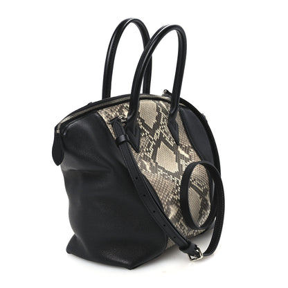 Louis Vuitton Snakeskin Soft Lockit PM Black 3 of 10