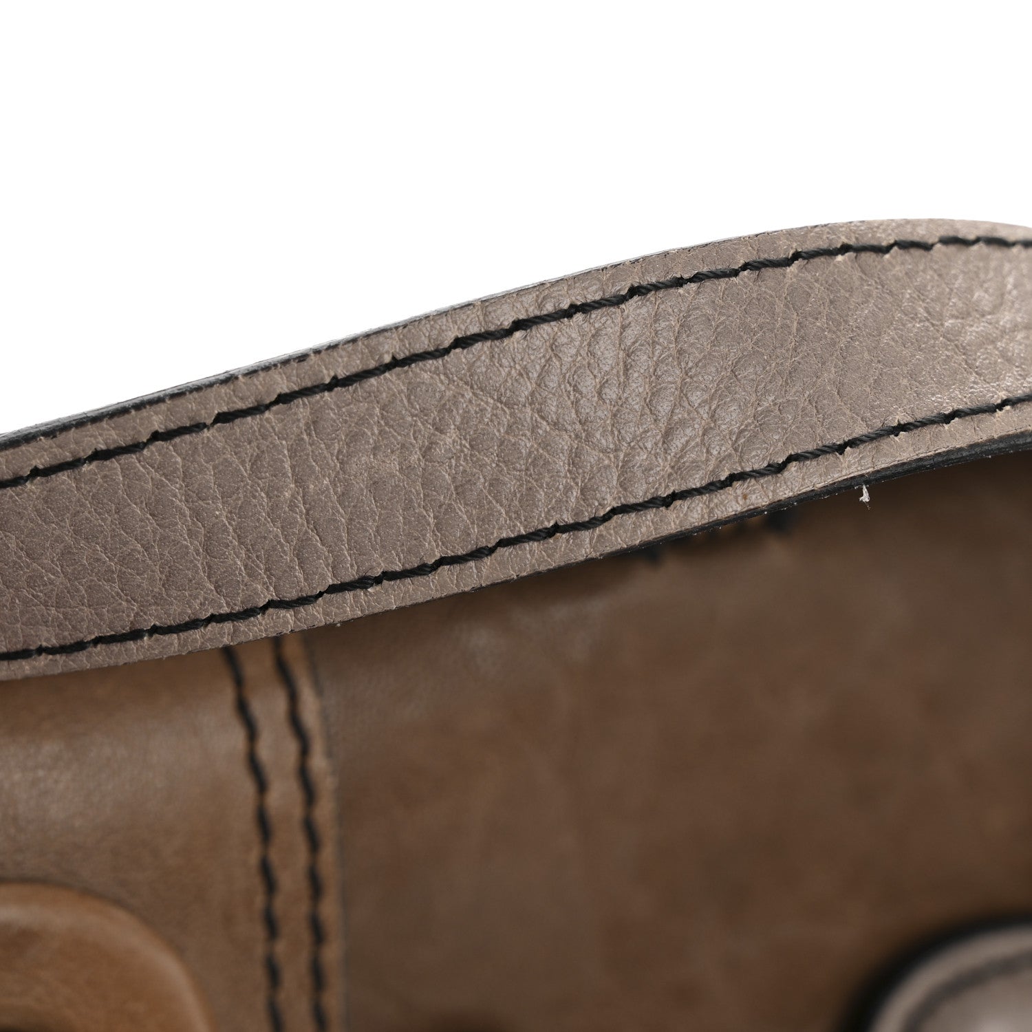 Fendi Calfskin B Bag Brown Grey 14 of 15