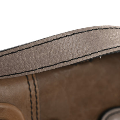 Fendi Calfskin B Bag Brown Grey 14 of 15