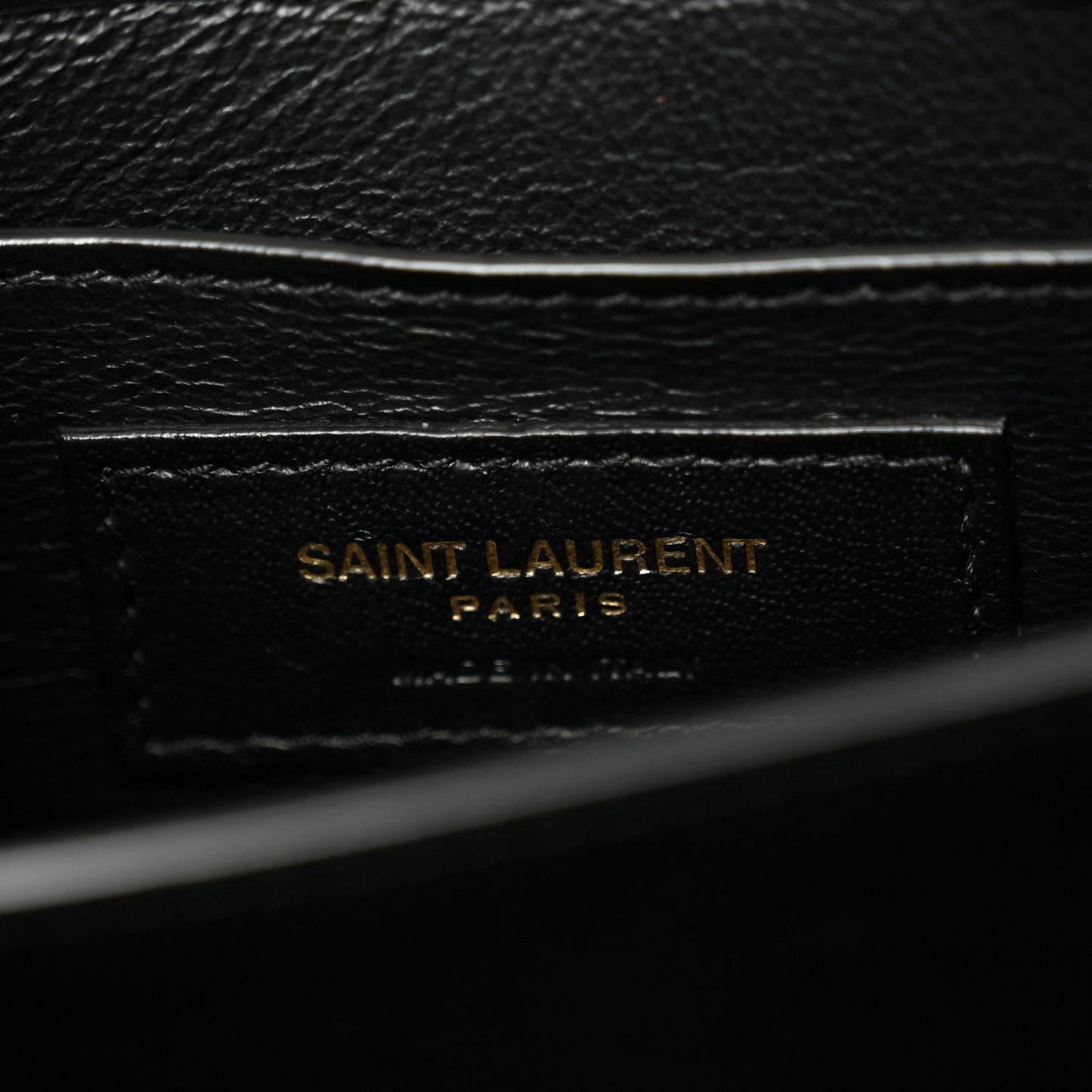Calfskin Mini Classic Monogram Cassandra Top Handle Black Tan