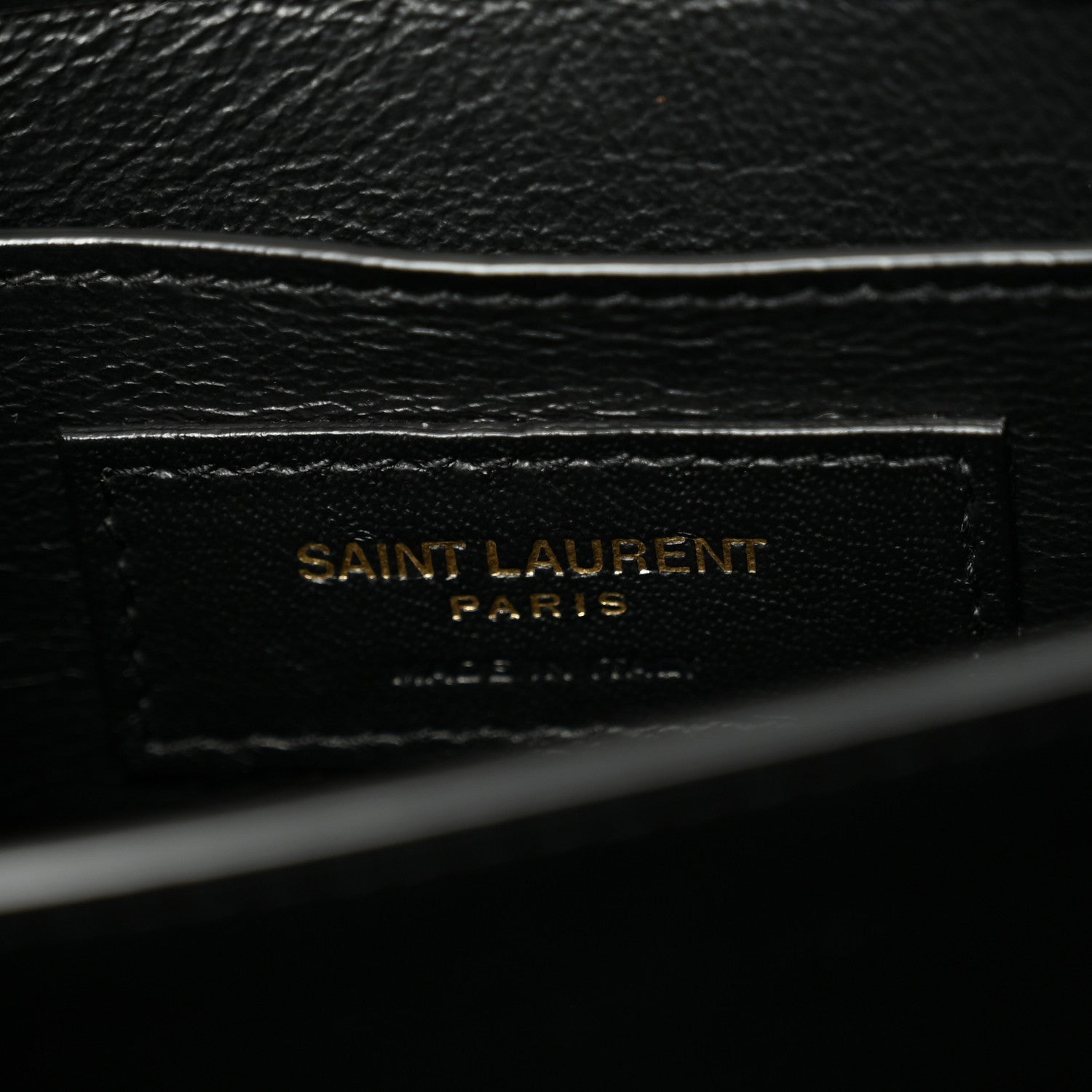 Saint Laurent Calfskin Mini Classic Monogram Cassandra Top Handle Black Tan 6 of 10