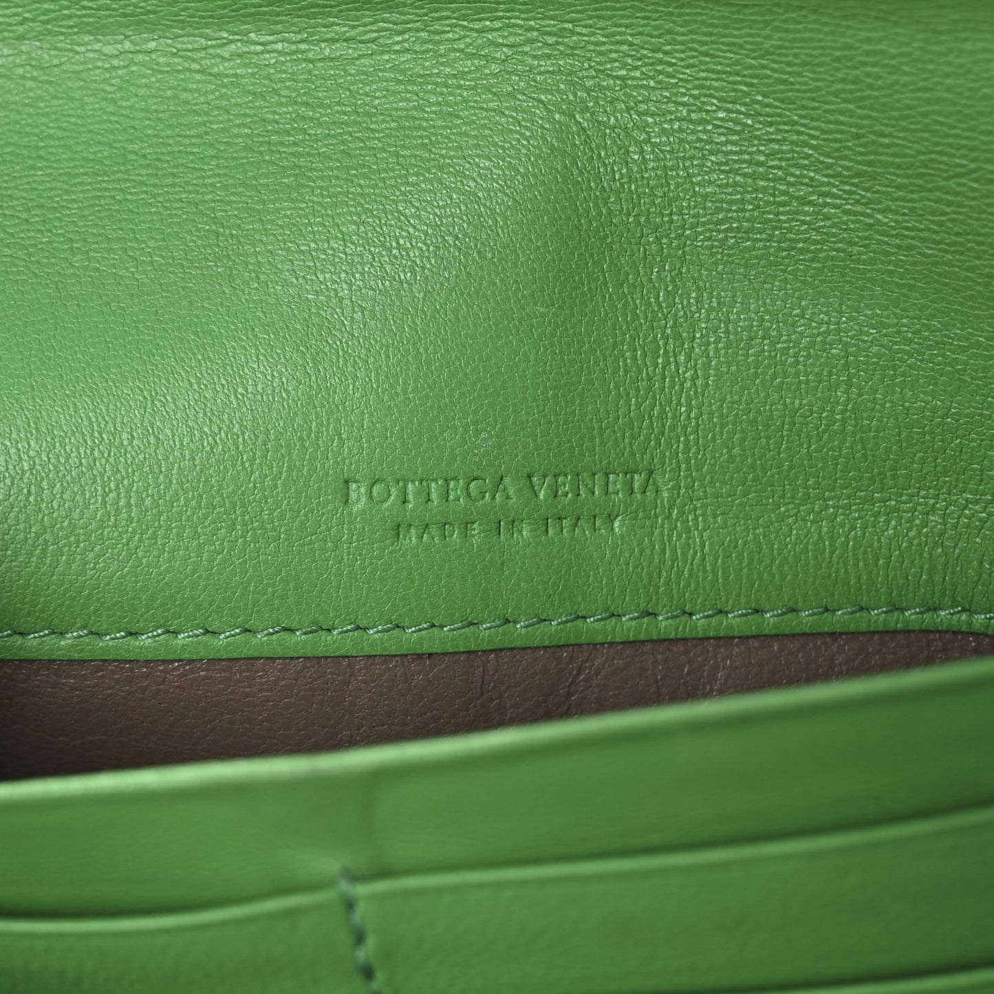 Ayers Intrecciato Continental Wallet Green