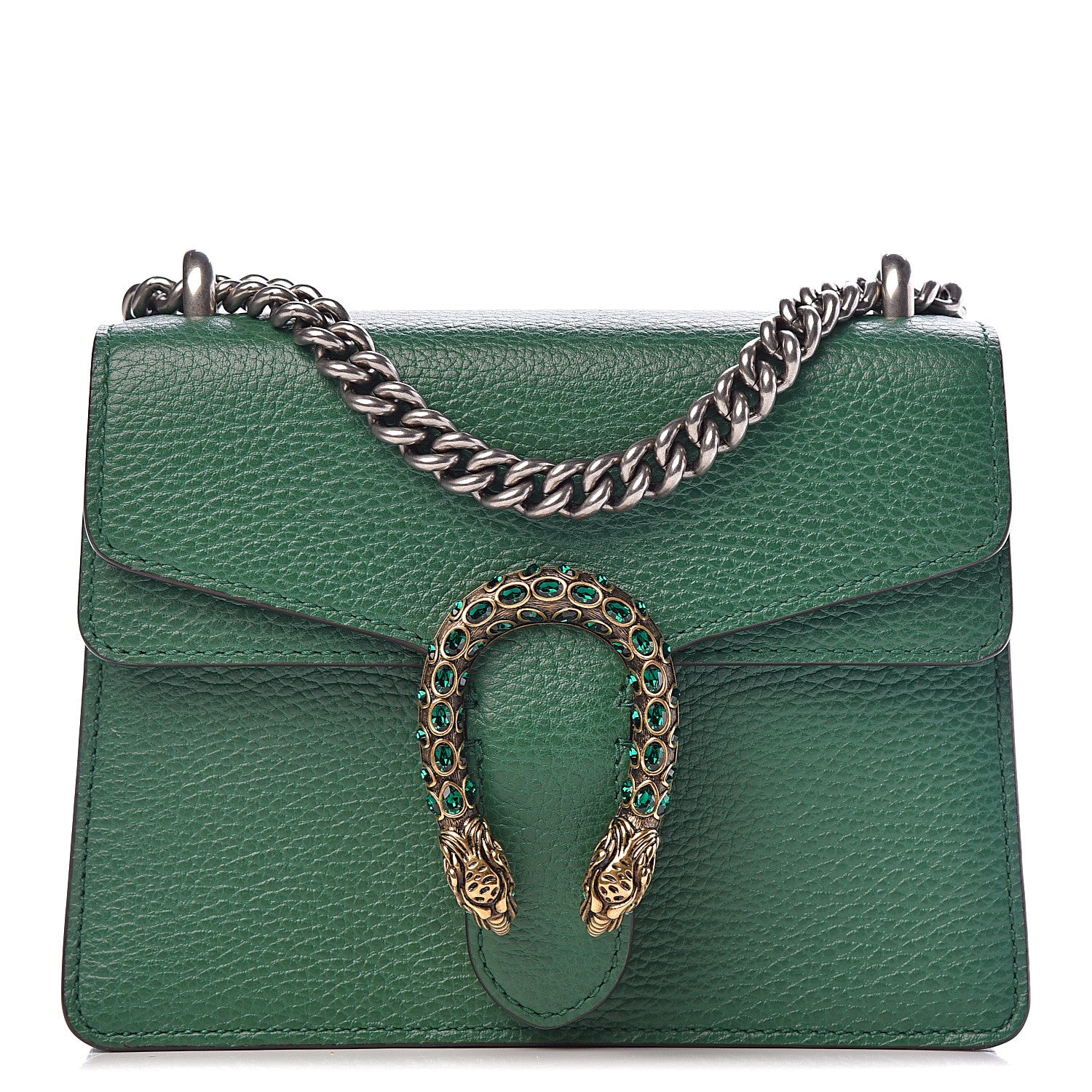 Gucci Calfskin Mini Dionysus Shoulder Bag Emerald 1 of 12