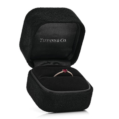 Tiffany 18K Rose Gold Diamond Ruby Novo Horizon Ring 52 6 5 of 5