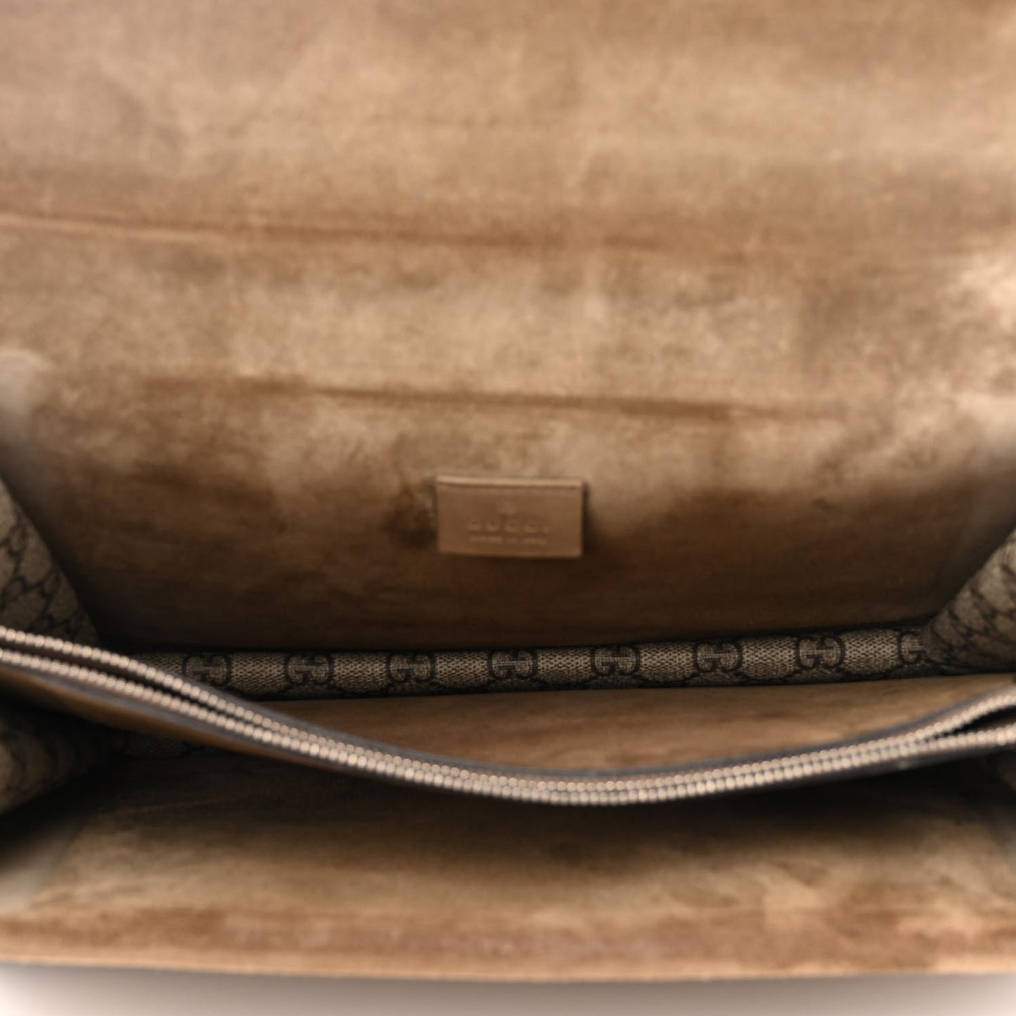 GG Supreme Monogram Medium Dionysus Shoulder Bag Taupe